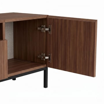 TV-benk Nordure Rivoli (160 x 50 x 35 cm) Milano Valnøtt Svart - Milano valnøtt og svart - Møbler - Mediamøbel & tv møbel - TV-benk & mediabenk