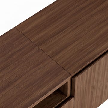 TV-benk Nordure Rivoli (160 x 50 x 35 cm) Milano Valnøtt Svart - Milano valnøtt og svart - Møbler - Mediamøbel & tv møbel - TV-benk & mediabenk