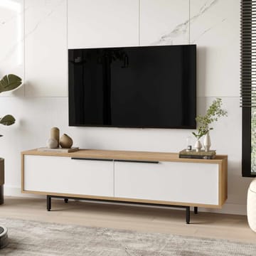 TV-benk Skye Decor Bren (160 x 45,1 x 35,5 cm) naturlig hvit - Naturlig og hvit - Møbler - Mediamøbel & tv møbel - TV-benk & mediabenk