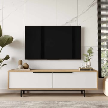 TV-benk Skye Decor Bren (160 x 45,1 x 35,5 cm) naturlig hvit - Naturlig og hvit - Møbler - Mediamøbel & tv møbel - TV-benk & mediabenk
