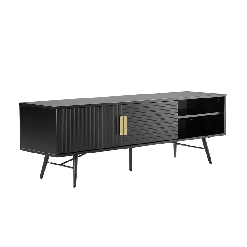 TV-bord HOME4YOU Pixar 150x40x50 cm svart, svart