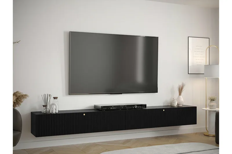 Dunvegan Tv-skåp 300 cm Black - Møbler - Mediamøbel & tv møbel - TV-benk & mediabenk