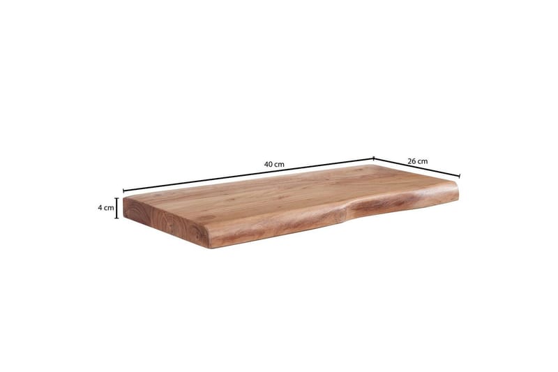 Vegghylle Wohnling trekant, heltre, flytende hylle, landlig stil 40 cm - 40 cm - Oppbevaring - Hyller - Vegghylle