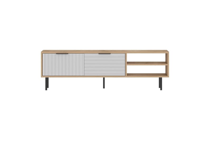 Wenus TV-benk 150 cm, Eik/Hvit