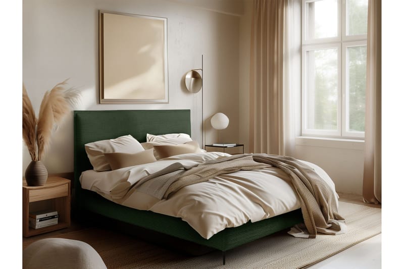 Alaudin Sengeramme 140x200 cm - Grønn - Møbler - Senger - Sengeramme & sengestamme