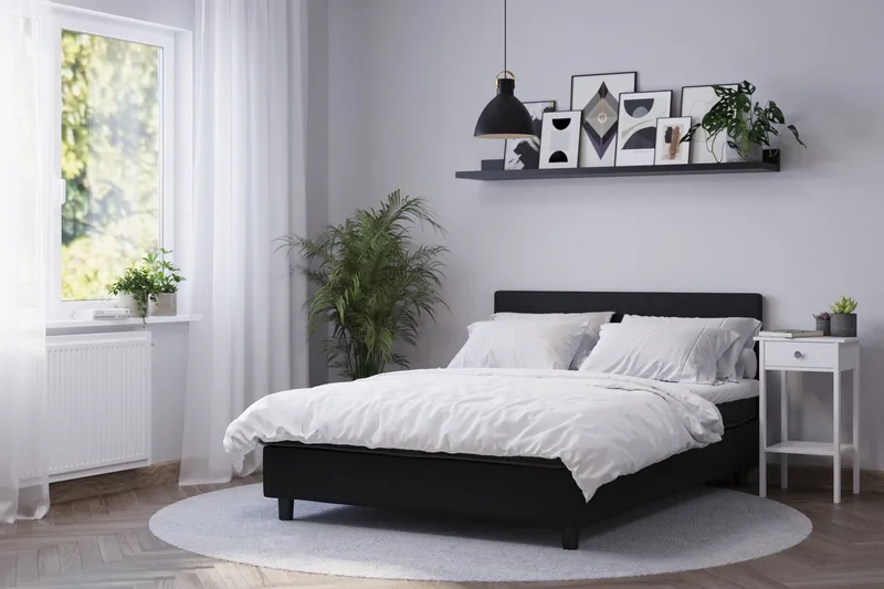 Billingen Komplett Sengepakke 120x200 cm - Svart - Møbler - Senger - Enkeltsenger