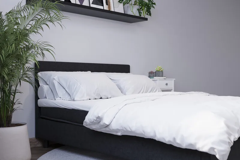 Billingen Komplett Sengepakke 120x200 cm - Svart - Møbler - Senger - Enkeltsenger
