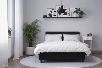 Billingen Komplett Sengepakke 120x200 cm - Svart - Møbler - Senger - Enkeltsenger
