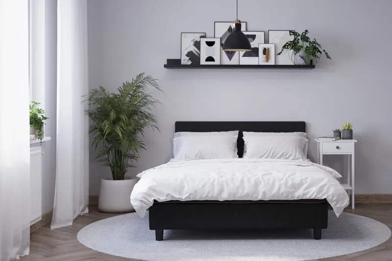 Billingen Komplett Sengepakke 120x200 cm - Svart - Møbler - Senger - Enkeltsenger