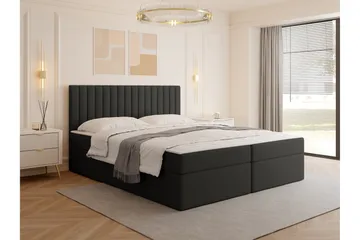 Calrosor Sengepakke Kontinentalseng med Oppbevaring 180x200 cm - Svart - Møbler - Senger - Komplett sengepakke
