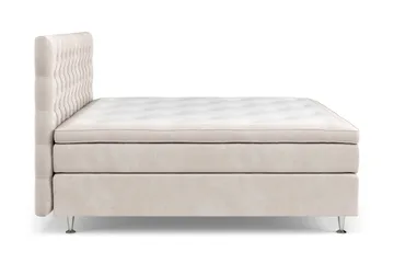 Celine Komplett Sengpakke 180x200 cm - Beige / Fløyel - Møbler - Senger - Kontinentalsenger