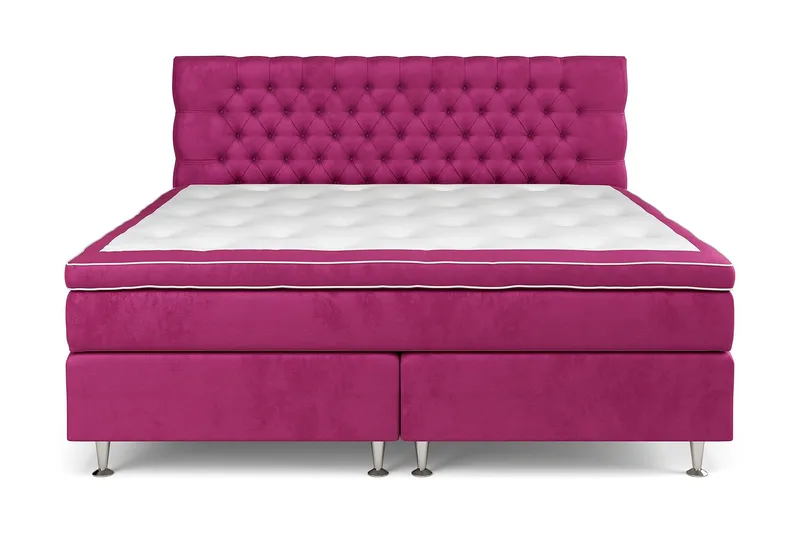 Celine Sengepakke 210x210 cm, Rosa/Fløyel