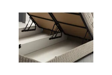 Dobbelseng Base & Hodegavl Sudamal Brun - 140 x 110 x 200 cm - Møbler - Senger - Sengeramme & sengestamme