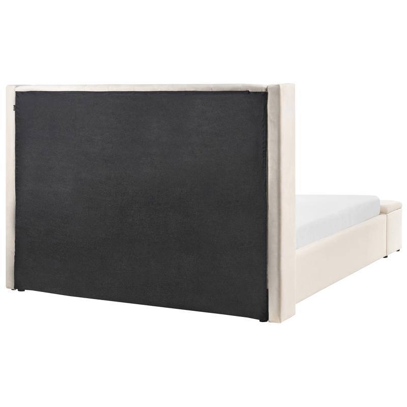 Dobbelseng Noyers 160x200 cm - Off-White - Møbler - Senger - Sengeramme & sengestamme