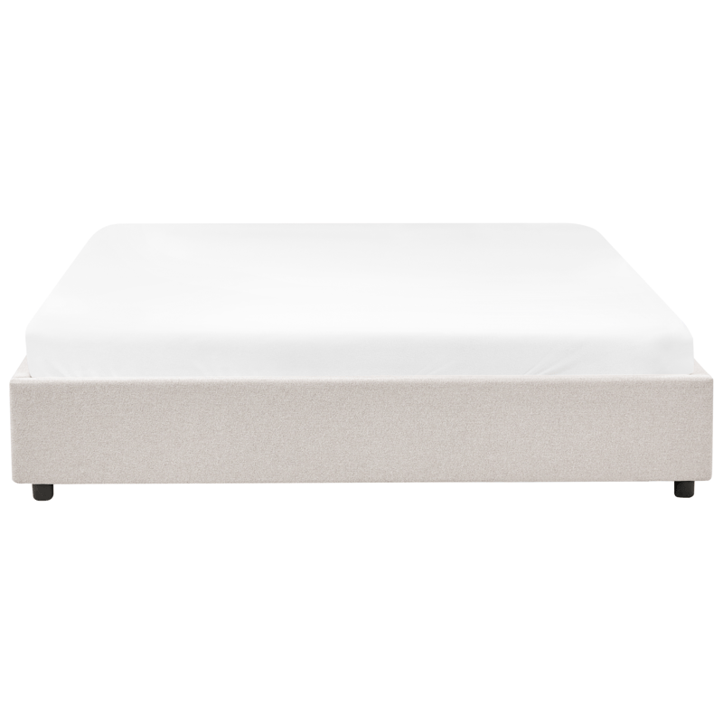 Dobbelseng Prades 180x200 cm - Lys beige - Møbler - Senger - Sengeramme & sengestamme