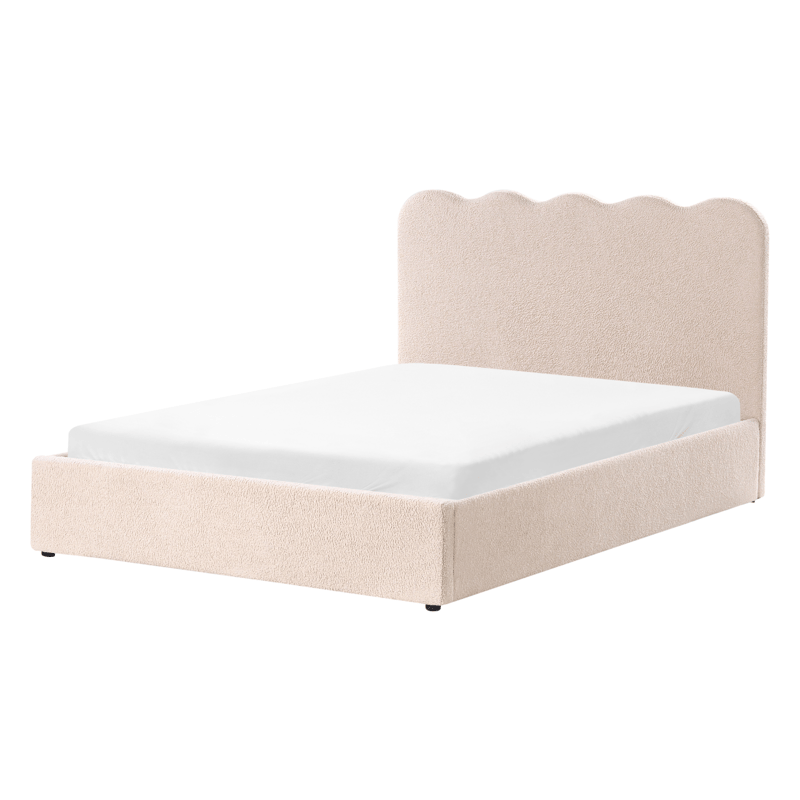 Dobbeltseng Nanterre 140x200 cm - Beige - Møbler - Senger - Sengeramme & sengestamme