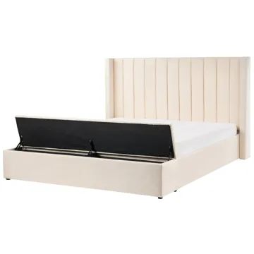 Dobbeltseng Noyers 180x200 cm - Off-White - Møbler - Senger - Sengeramme & sengestamme