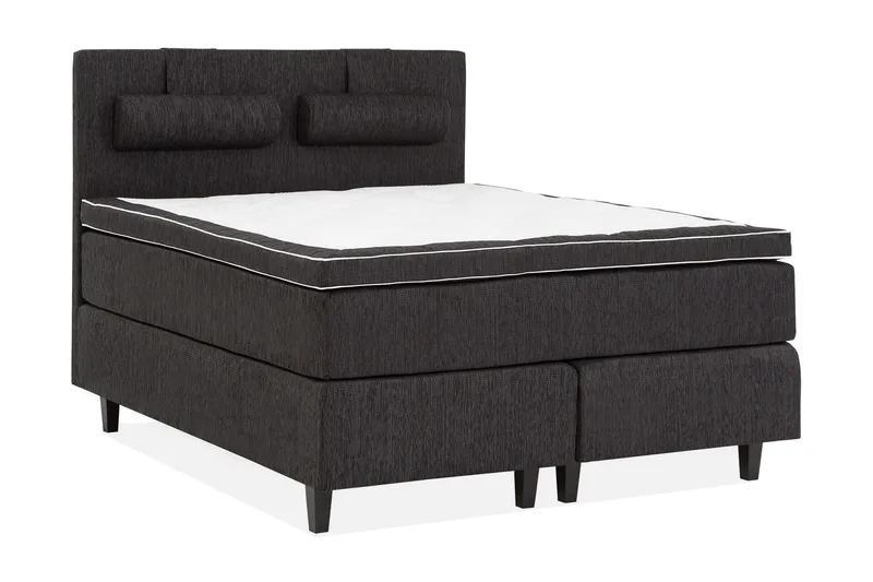 Grand Kontinentalseng 180x200 Sengepakke Svart, Svart