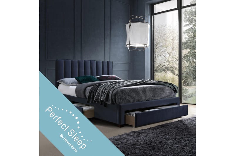 Seng GRACE med Madrass HARMONY TOP 160x200cm