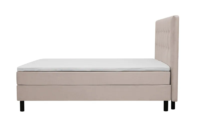 Dream komplett sengepakke 160x200 cm knapper - Beige - Møbler - Senger - Komplett sengepakke