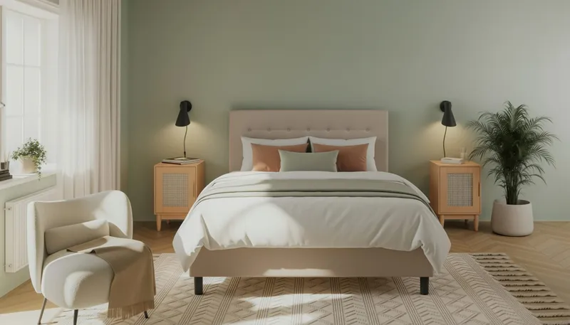 Dream komplett sengepakke 160x200 cm knapper - Beige - Møbler - Senger - Komplett sengepakke