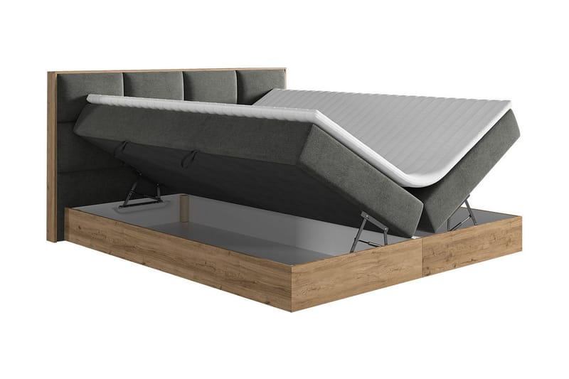 Oppbevaringsseng EUPHORIA 140x200 - Svart - Møbler - Senger - Familieseng