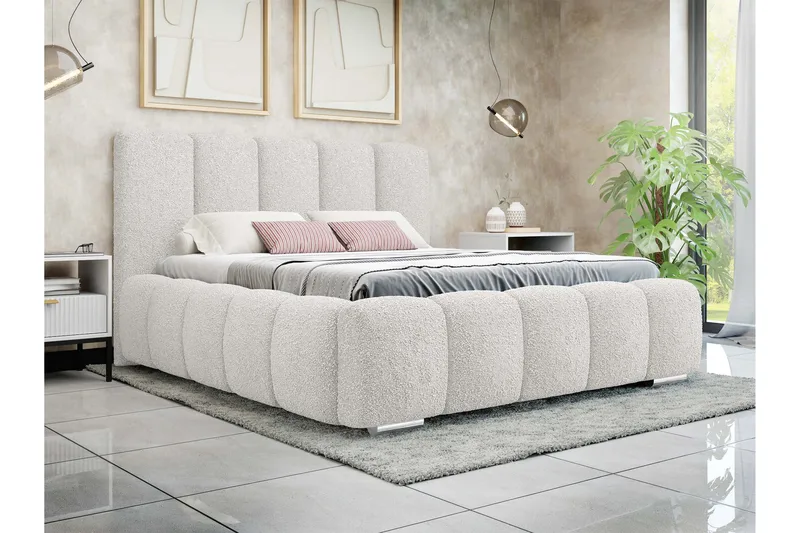 Gioia Oppbevaringsseng 140x200 cm - Beige - Møbler - Senger - Sengeramme & sengestamme