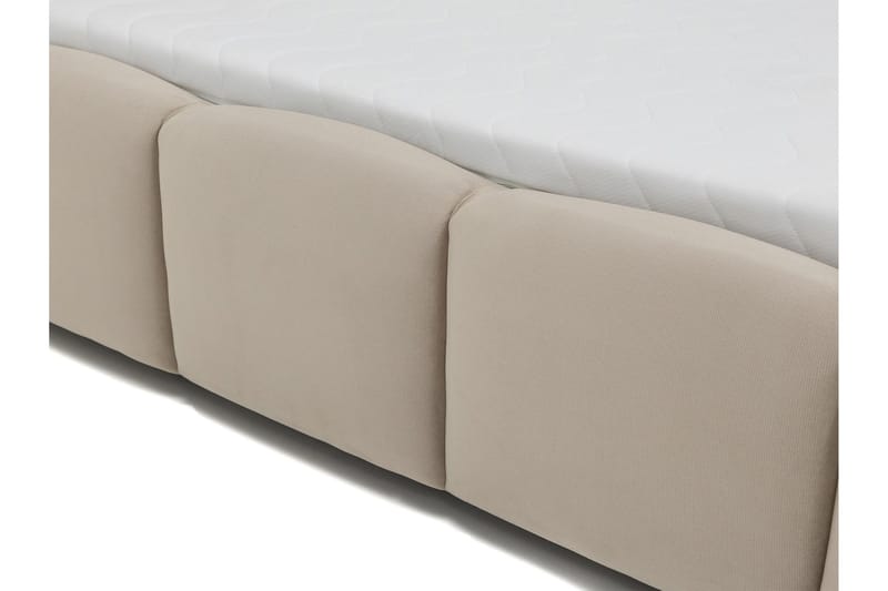 Gioia Sengeramme med Oppbevaring 90x200 cm - Beige - Møbler - Senger - Sengeramme & sengestamme
