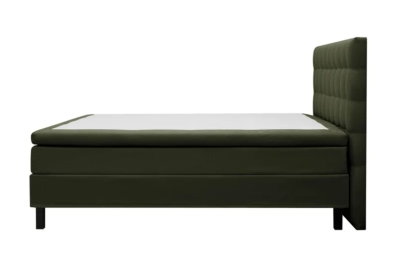 HVILA Classic komplett sengepakke 160x200 cm kontinentalseng med rutet sengegavl - Grønn - Møbler - Senger - Komplett sengepakke