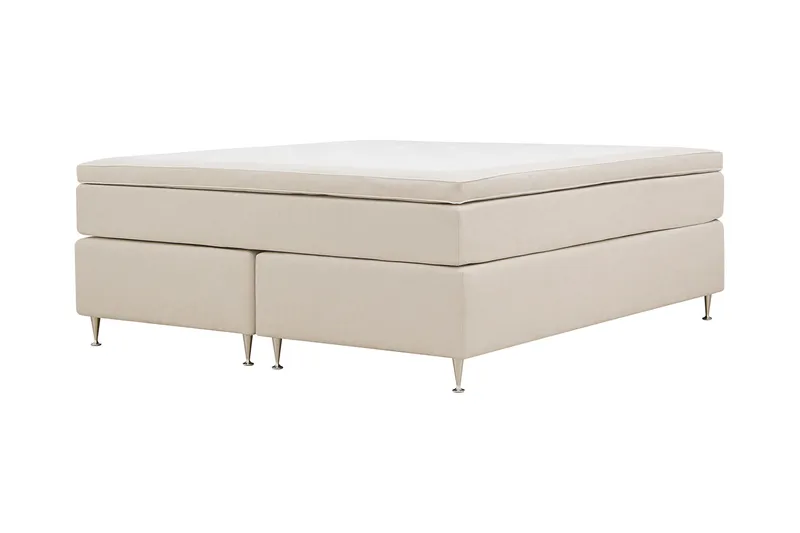 HVILA Lyx kontinentalseng 180x200 cm - Lys beige - Møbler - Senger - Komplett sengepakke