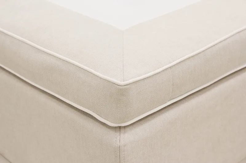 HVILA Lyx kontinentalseng 180x200 cm - Lys beige - Møbler - Senger - Komplett sengepakke