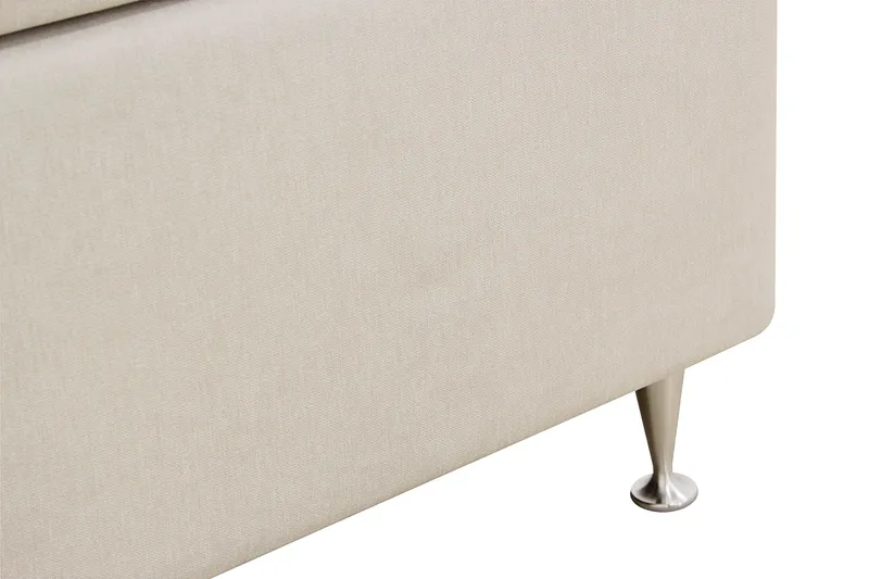 HVILA Lyx kontinentalseng 180x200 cm - Lys beige - Møbler - Senger - Komplett sengepakke