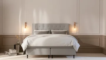 HVILA Plus komplett sengesett 180x200 cm - Grå - Møbler - Senger - Komplett sengepakke