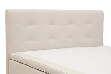HVILA Premium Kontinentalseng 160x200 cm - Lysebeige stoff - Møbler - Senger - Kontinentalsenger