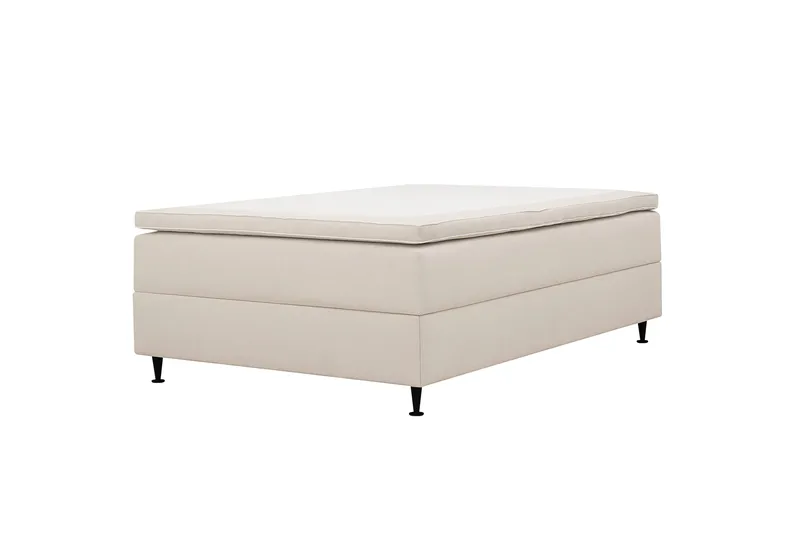 HVILA Plus kontinentalseng med oppbevaring 120x200 cm - Lys beige - Møbler - Senger - Komplett sengepakke