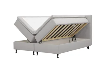 HVILA Plus komplett sengesett med oppbevaring 180x200 cm - Grå - Møbler - Senger - Komplett sengepakke