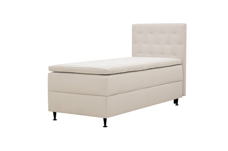 HVILA Plus komplett sengesett med oppbevaring 90x200 cm - Lys beige - Møbler - Senger - Komplett sengepakke
