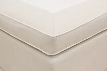 HVILA Premium Kontinentalseng 160x200 cm - Lysebeige stoff - Møbler - Senger - Kontinentalsenger