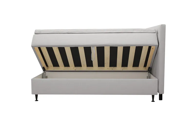 HVILA Plus komplett sengesett med oppbevaring 180x200 cm - Grå - Møbler - Senger - Komplett sengepakke