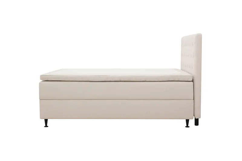 HVILA Plus komplett sengesett med oppbevaring 120x200 cm - Lys beige - Møbler - Senger - Komplett sengepakke