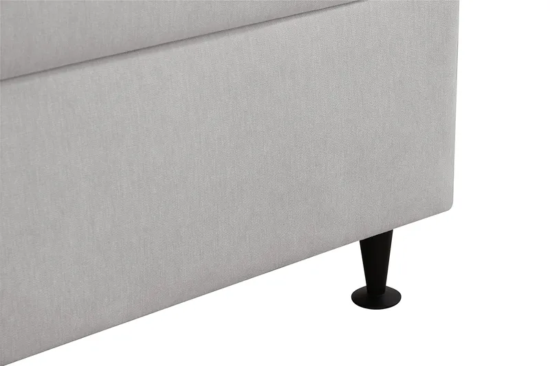 HVILA Plus komplett sengesett med oppbevaring 180x200 cm - Grå - Møbler - Senger - Komplett sengepakke