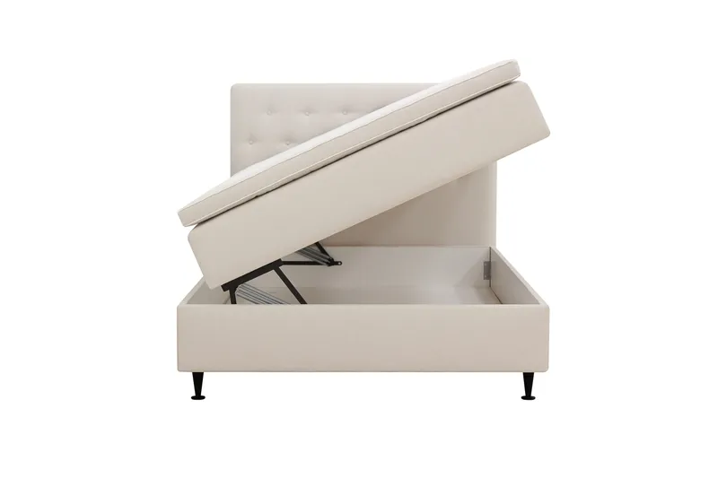 HVILA Plus komplett sengesett med oppbevaring 120x200 cm - Lys beige - Møbler - Senger - Komplett sengepakke