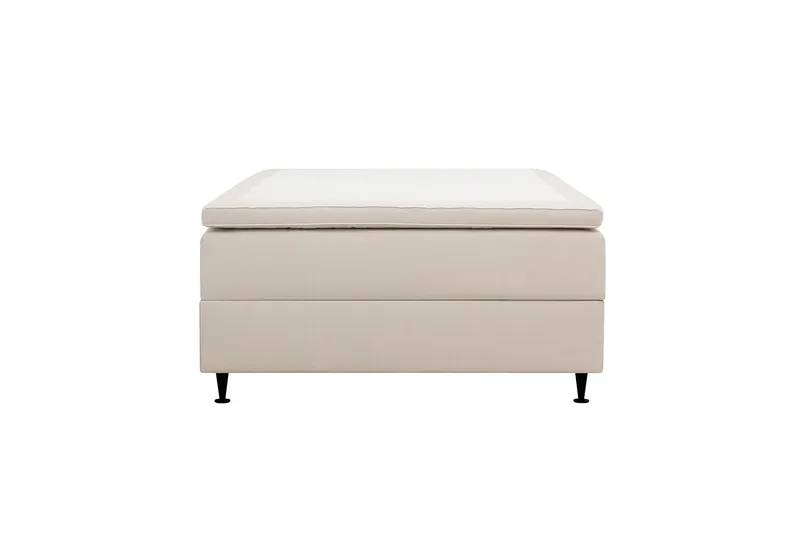 HVILA Plus kontinentalseng med oppbevaring 120x200 cm, Lys beige