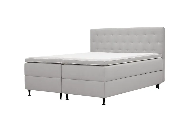 HVILA Plus komplett sengesett med oppbevaring 180x200 cm - Grå - Møbler - Senger - Komplett sengepakke