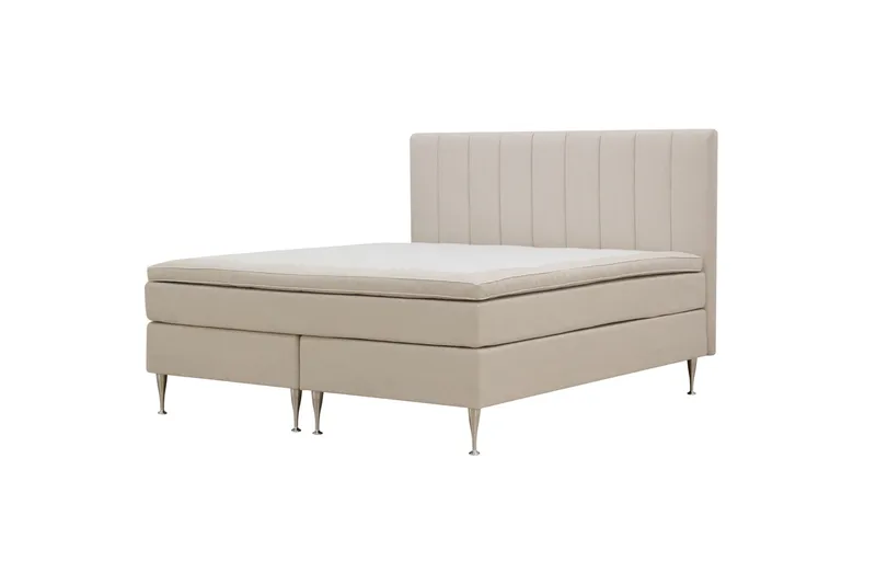 HVILA Plus kontinentalseng 160x200 cm - Lys beige - Møbler - Senger - Kontinentalsenger