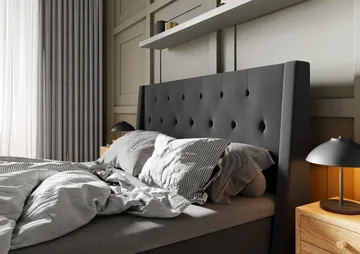 Imperia Komplett Sengepakke 180x200 cm - Grå - Møbler - Senger - Komplett sengepakke