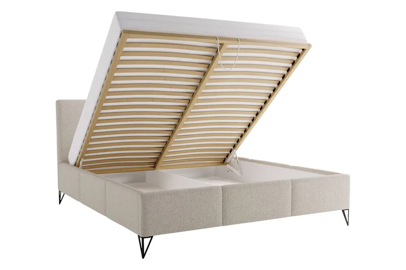 Itaca Oppbevaringsseng - Beige - Møbler - Senger - Sengeramme & sengestamme