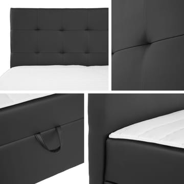 Kleiv kontinentalseng med oppbevaring 160x200 cm - grå - Møbler - Senger - Enkeltsenger