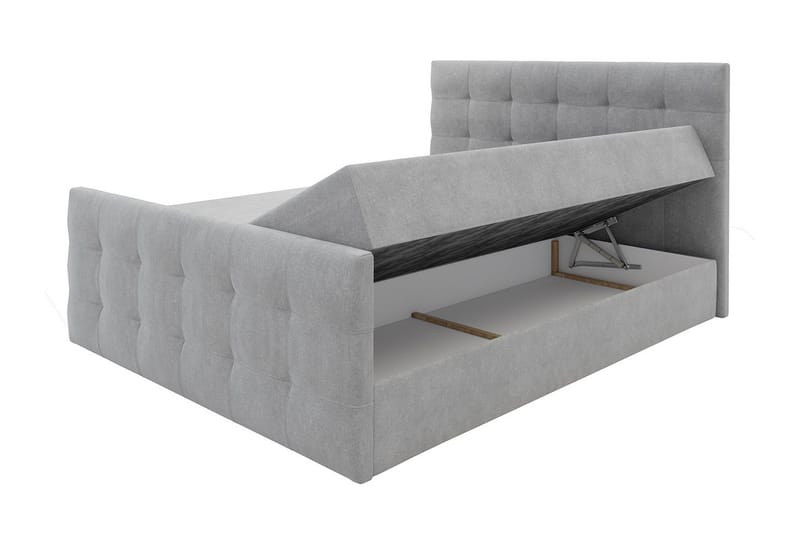 Kleos Kontinentalseng 140x200 cm med Sengegavl - Beige - Møbler - Senger - Kontinentalsenger
