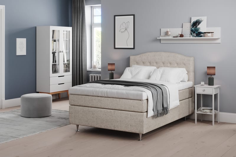 Belda Kontinentalseng 120x200 Medium - Beige - Møbler - Senger - Kontinentalsenger